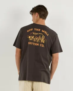 Tops & T-Shirts*Rhythm Worn Path T-Shirt Black