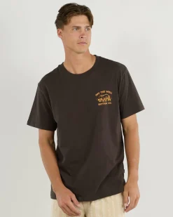 Tops & T-Shirts*Rhythm Worn Path T-Shirt Black