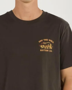 Tops & T-Shirts*Rhythm Worn Path T-Shirt Black