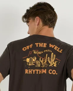 Tops & T-Shirts*Rhythm Worn Path T-Shirt Black