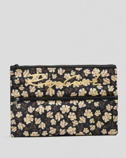 Pencil Cases & Stationery|Pencil Cases & Stationery*Rip Curl XL Pencil Case Black/gold