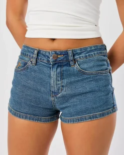 Discount Y2K Crush Micro Denim Shorts Women Denim|Bottoms