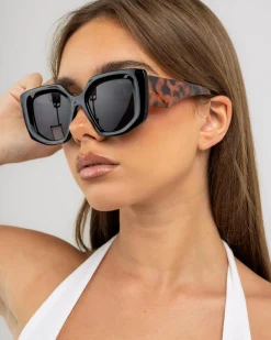 Sunglasses*Indie Eyewear York Sunglasses Black/tort/smoke