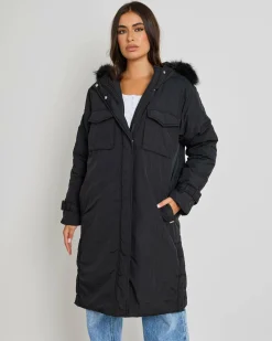 Jackets & Coats*Ava And Ever Yosemite Anorak Jacket Black