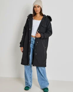 Jackets & Coats*Ava And Ever Yosemite Anorak Jacket Black