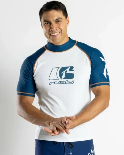 Rashies*Rusty Y2SHAY Short Sleeve Wetshirt White / Navy