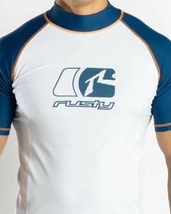 Rashies*Rusty Y2SHAY Short Sleeve Wetshirt White / Navy