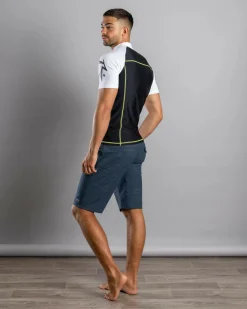 Rashies*Rusty Y2SHAY Short Sleeve Wetshirt Black / White