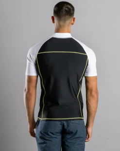 Rashies*Rusty Y2SHAY Short Sleeve Wetshirt Black / White