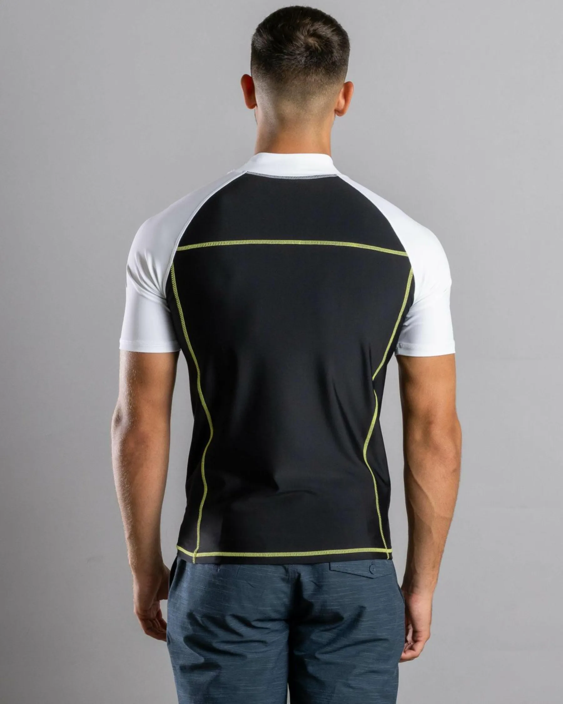 Rashies*Rusty Y2SHAY Short Sleeve Wetshirt Black / White