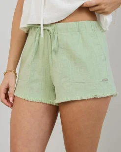 Zanzibar Shorts Women Linen Blend|Bottoms
