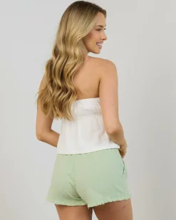 Zanzibar Shorts Women Linen Blend|Bottoms