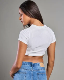 New Zavier Ultra Crop Baby Tee Women Tops