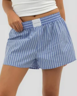 Bottoms*Ava And Ever Zayn Shorts Blue Stripe