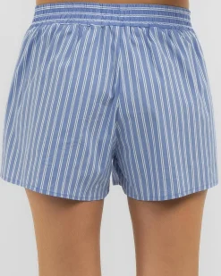 Bottoms*Ava And Ever Zayn Shorts Blue Stripe