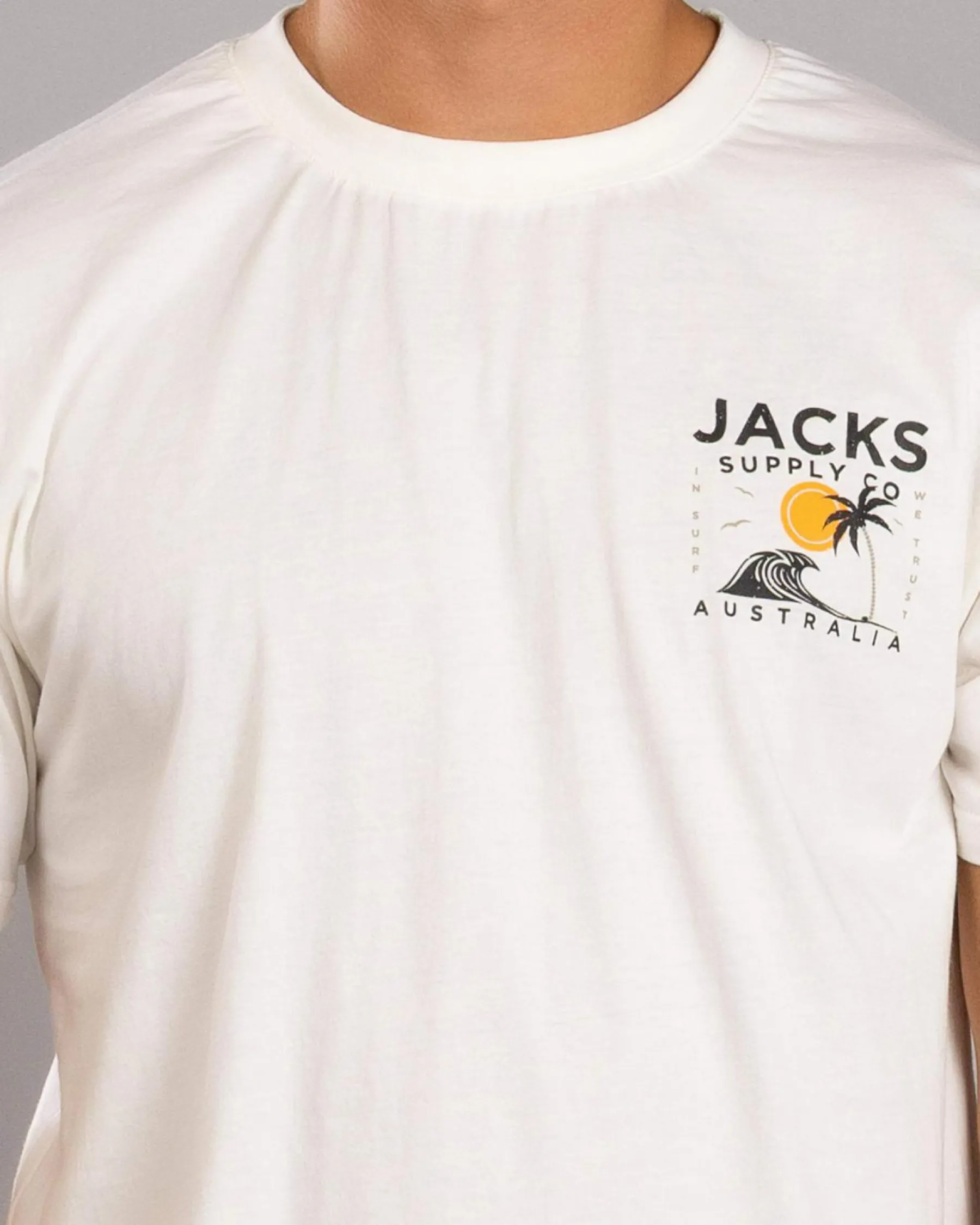 Tops & T-Shirts*Jacks Zeal T-Shirt Off White