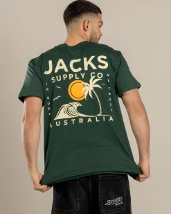 Tops & T-Shirts*Jacks Zeal T-Shirt Green