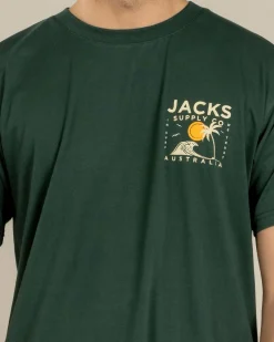 Tops & T-Shirts*Jacks Zeal T-Shirt Green