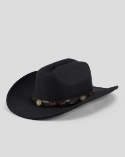 Headwear*Mooloola Zoe Felt Hat Black