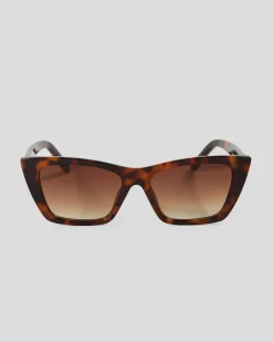 Sunglasses*Indie Eyewear Zoe Sunglasses Tort/gd Brown