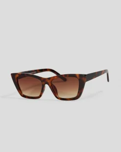 Sunglasses*Indie Eyewear Zoe Sunglasses Tort/gd Brown